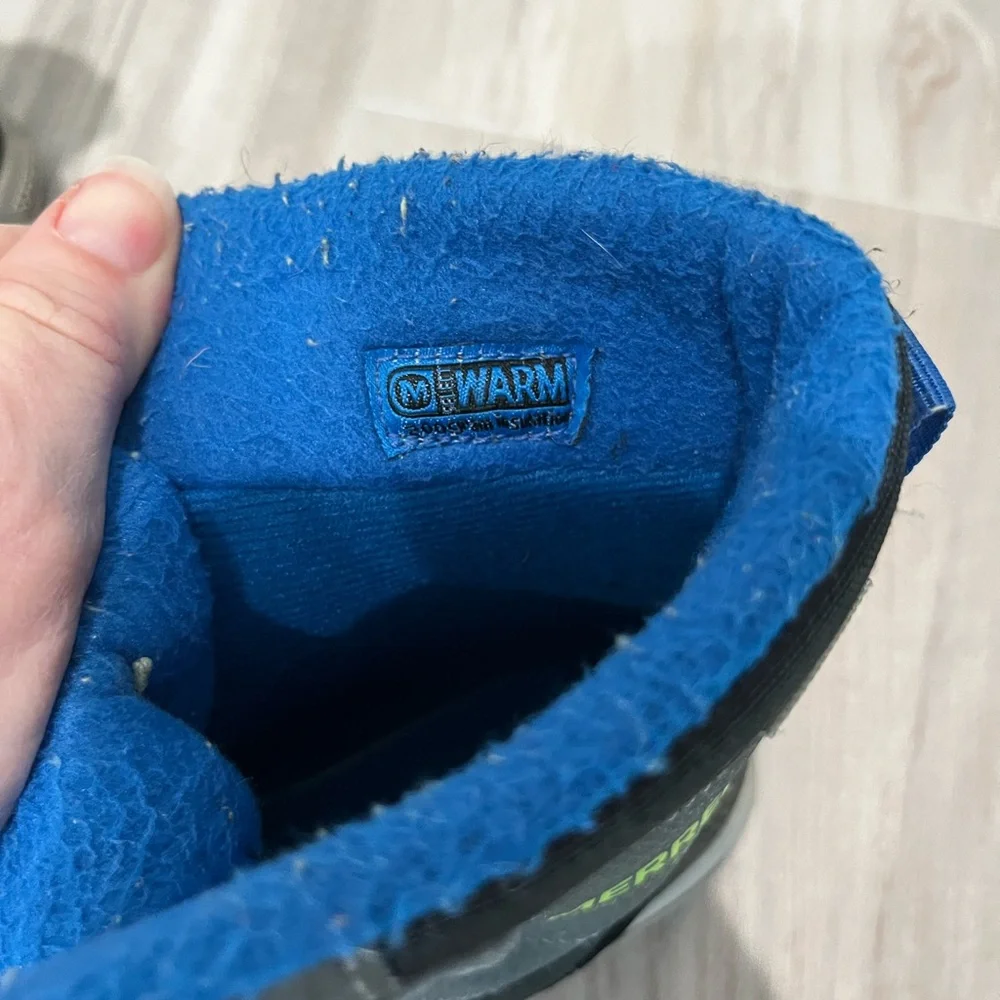 Merrell Toddler Black and Gray Winter Boots Size 11T - Picture 10 of 10